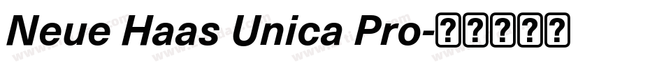 Neue Haas Unica Pro字体转换
